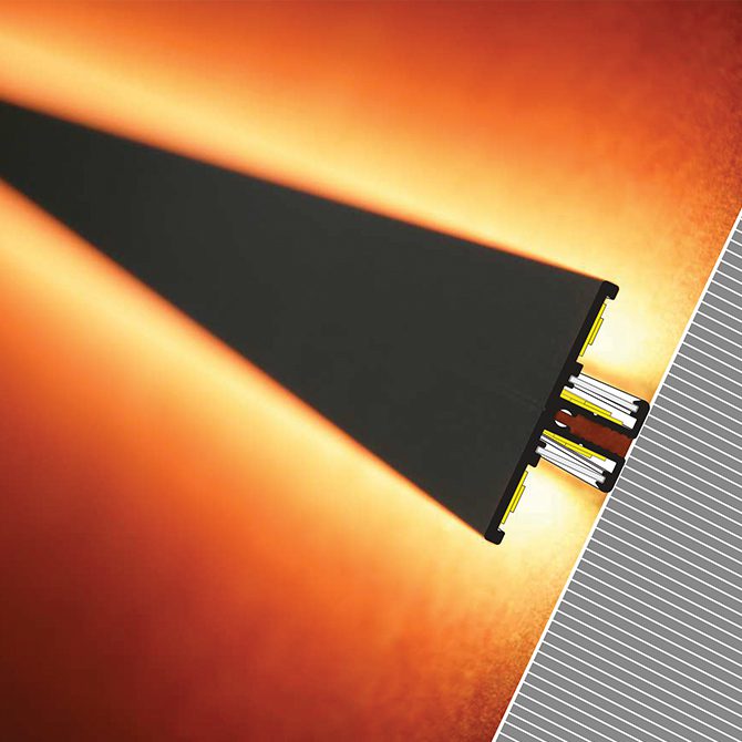 Back LED aluminum profile for feature strip lighting - K01-1015-2M 670x670 Diagram