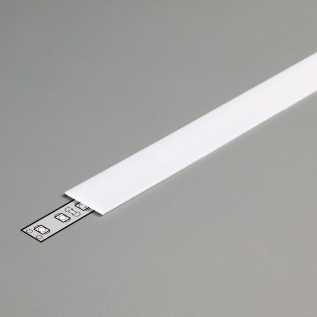 COVER SLIDE FOR SURFACE, RECESSED AND CORNER PROFILE K01-1082 - opal